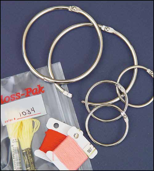 3" Metal Rings Floss Organizers
