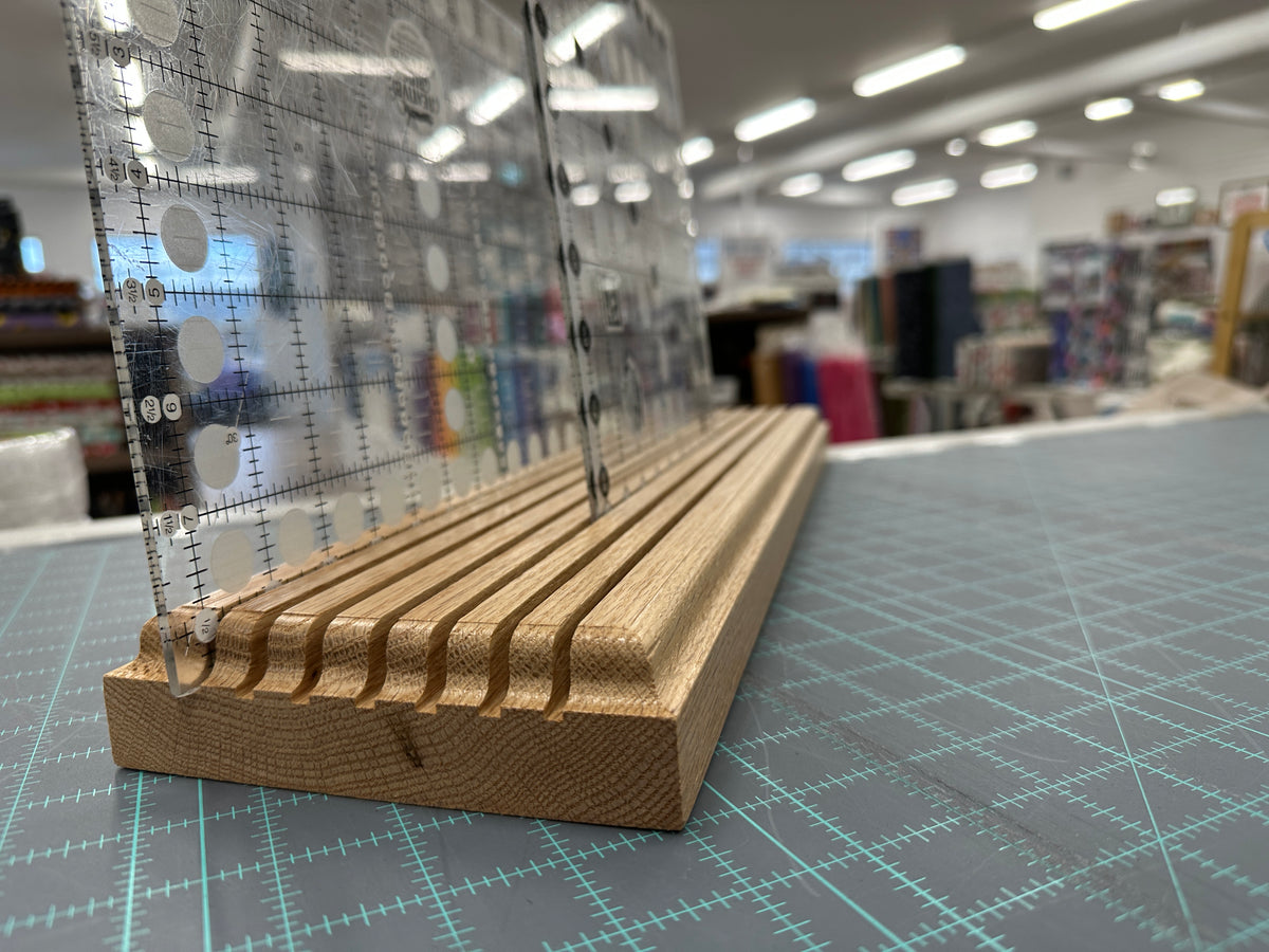 Caddy For Ruler Hand Crafted Wooden Ruler Holder – The Quiltery