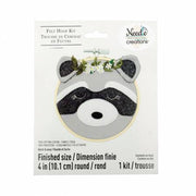 4in Felt Embroidery Hoop Kit  Raccoon