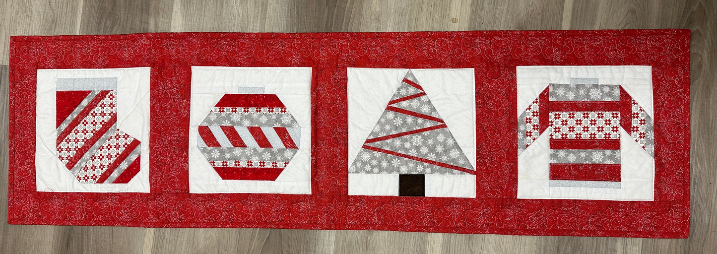 Noel Paper Piecing Runner Dec 7 and 14