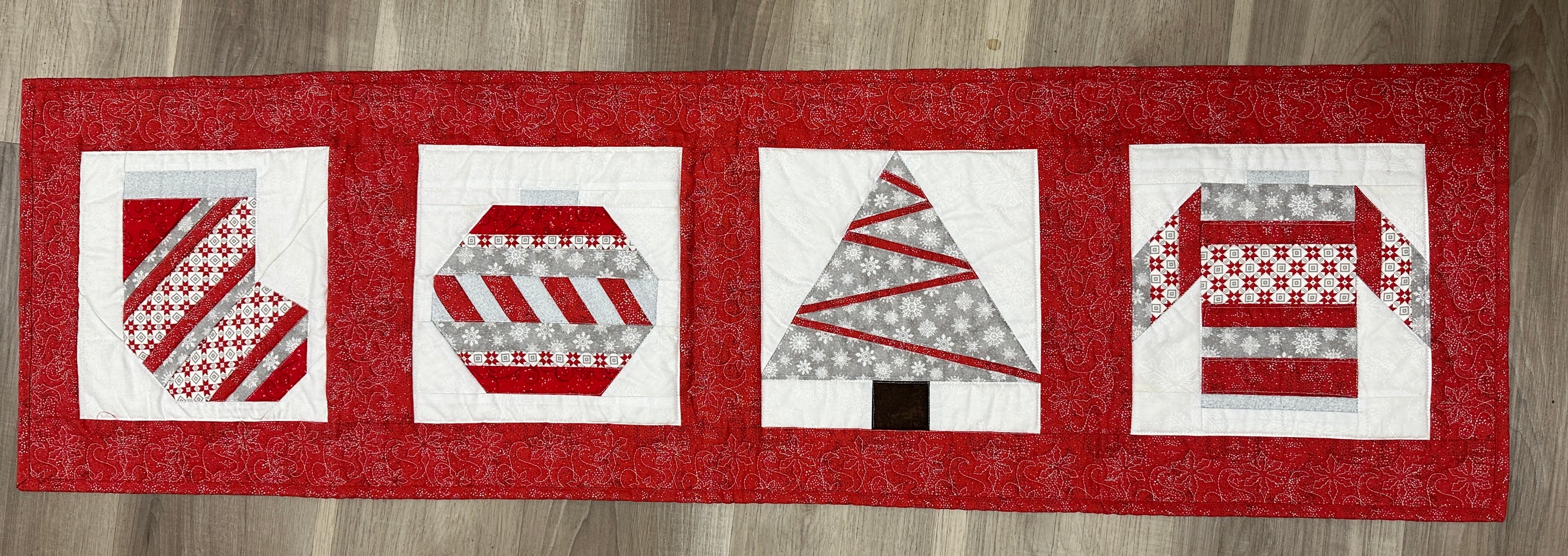 Noel Paper Piecing Runner Dec 7 and 14