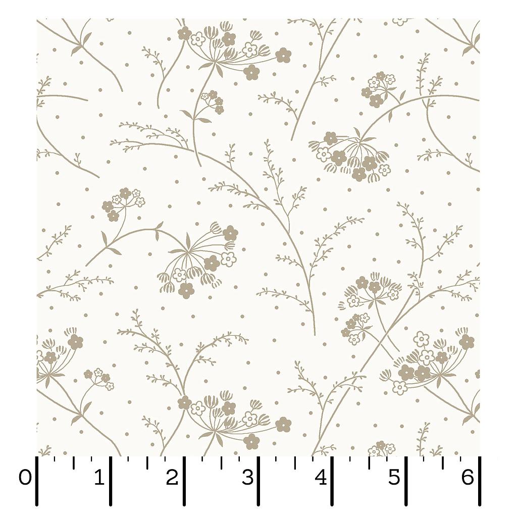 FQ Queen Annes Lace White/Taupe
