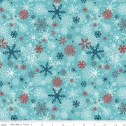 A Perfect Winter Snowflakes Blue