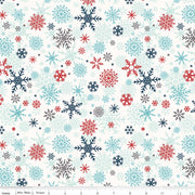 A Perfect Winter Snowflakes White