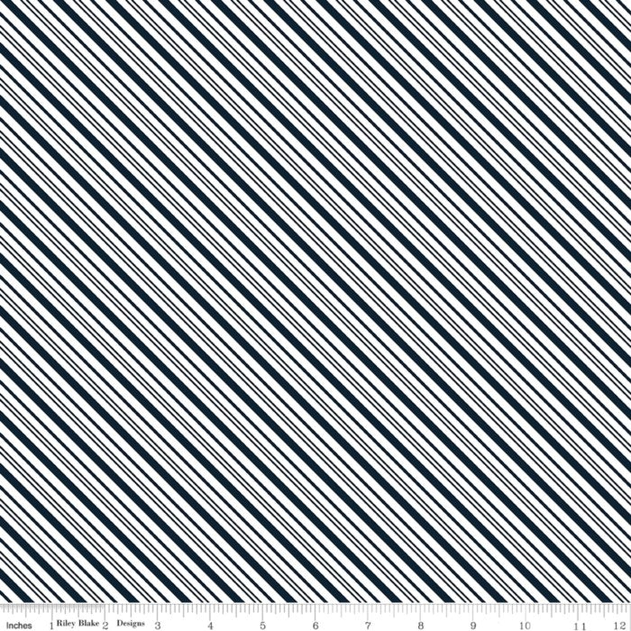 A Perfect Winter Stripes Navy