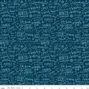 A Perfect Winter Text Navy