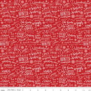 A Perfect Winter Text Red