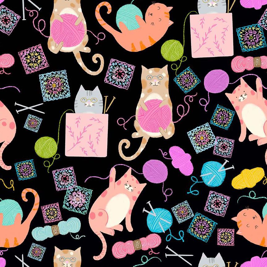 Are You Kitten Me Knitting Kittens Black