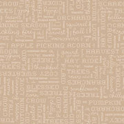 Autumn Words Tea Dye