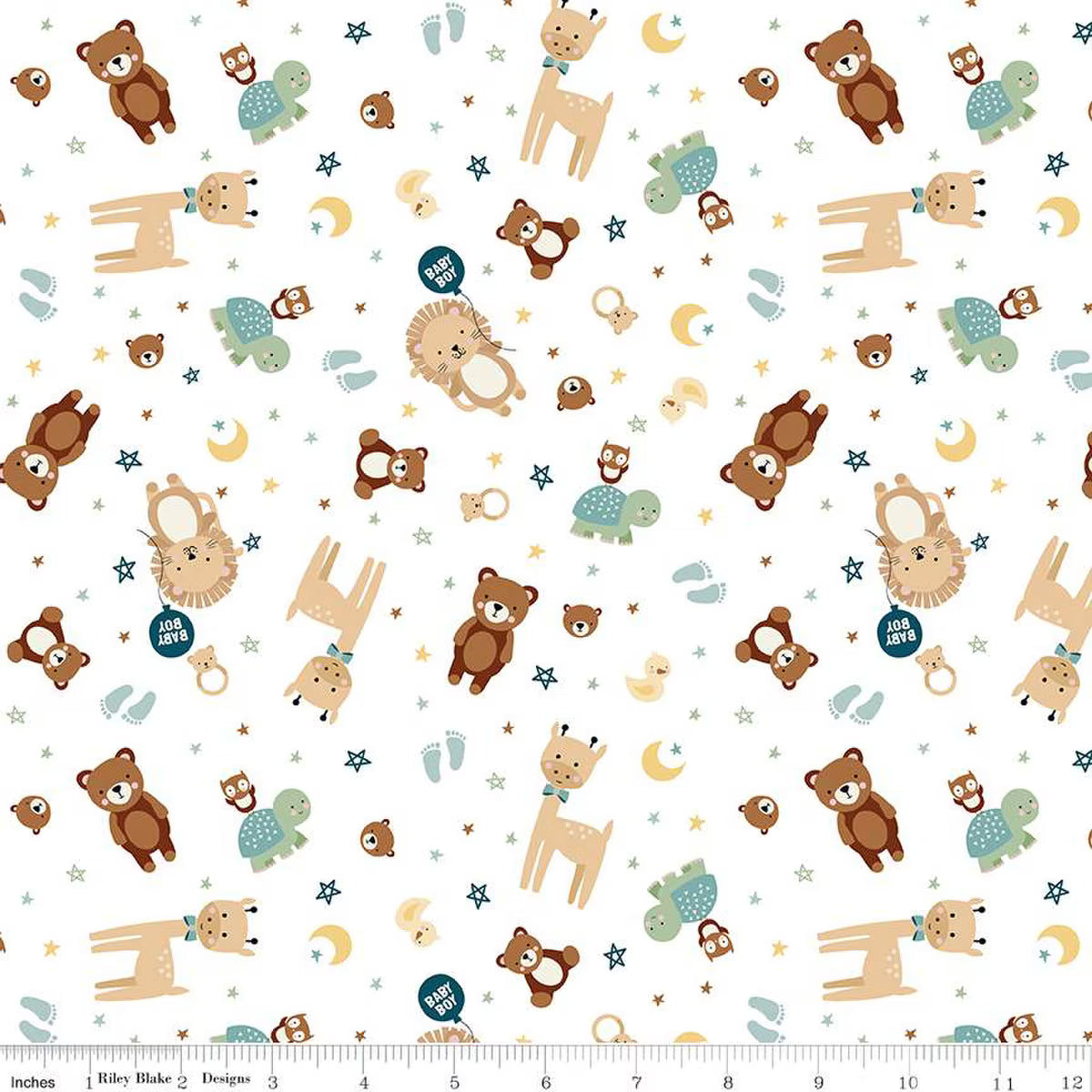 Baby Boy Animals White