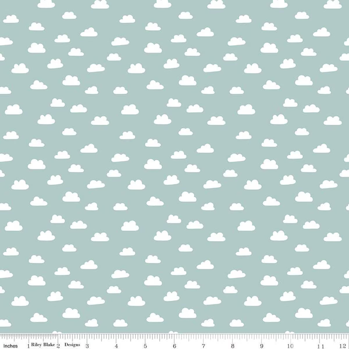 Baby Boy Clouds Blue