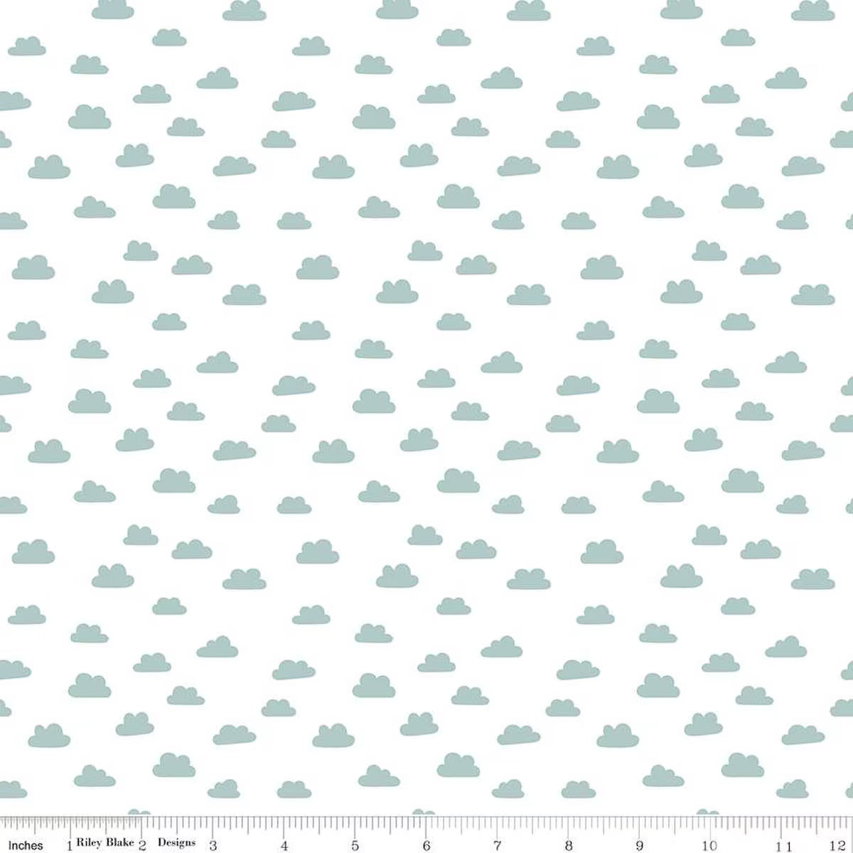 Baby Boy Clouds White