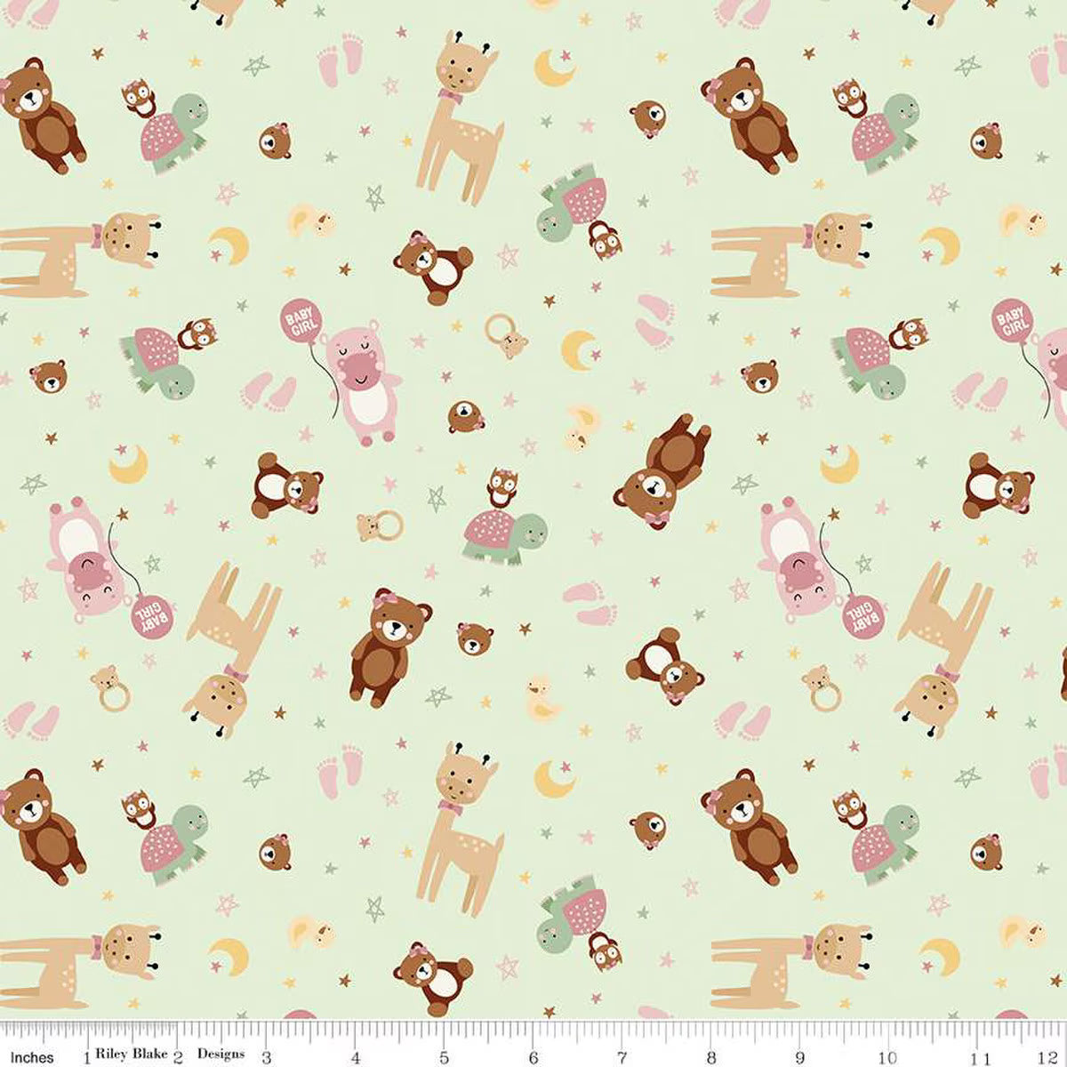 Baby Girl Animals Mint