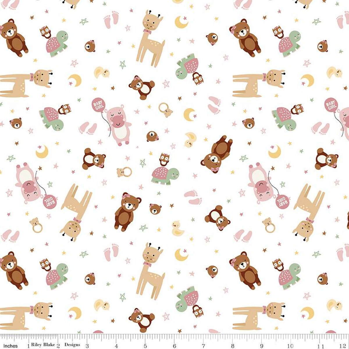 Baby Girl Animals White