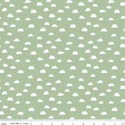 Baby Girl Clouds Green