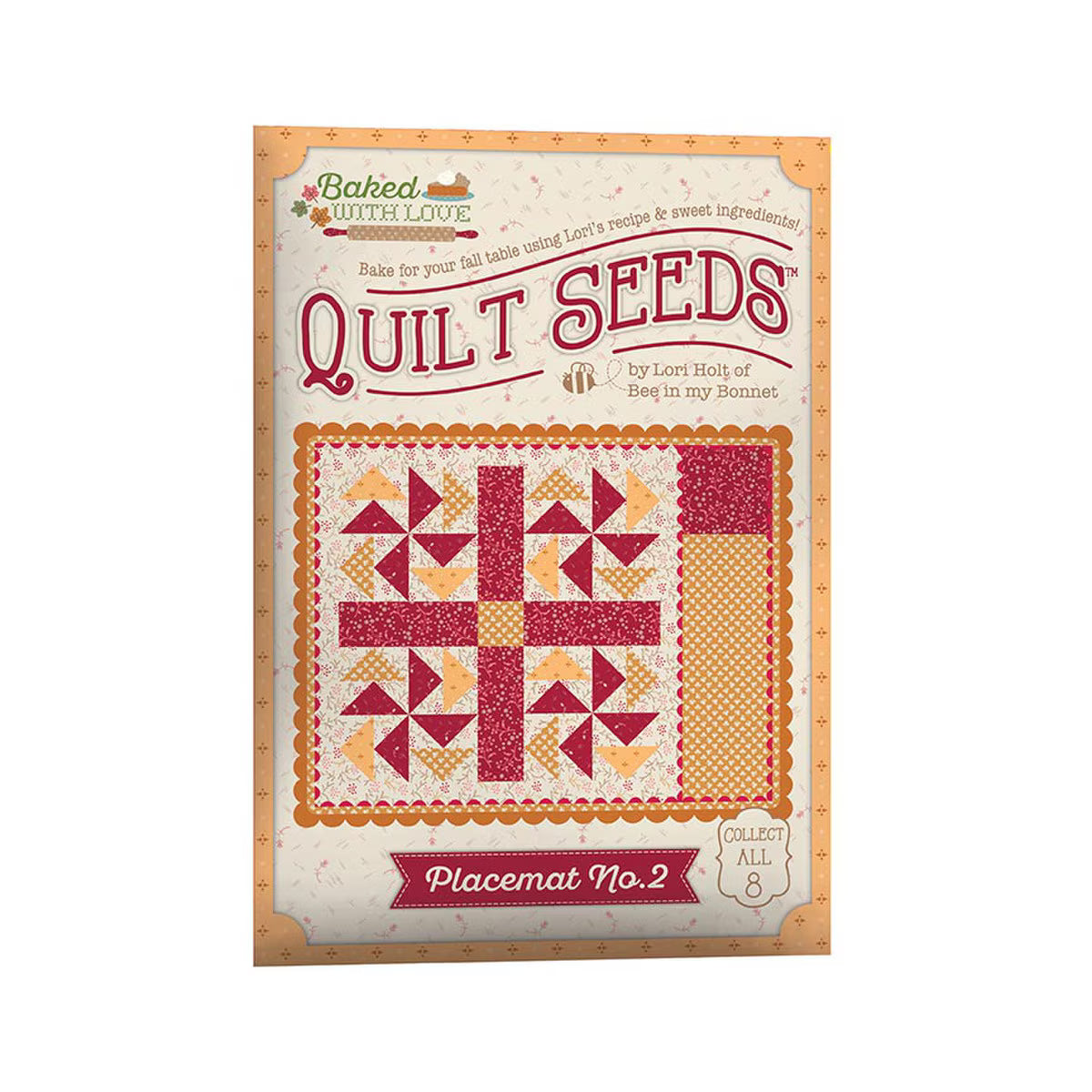 Baked With Love Quilt Seeds Pattern Placemat No. 2