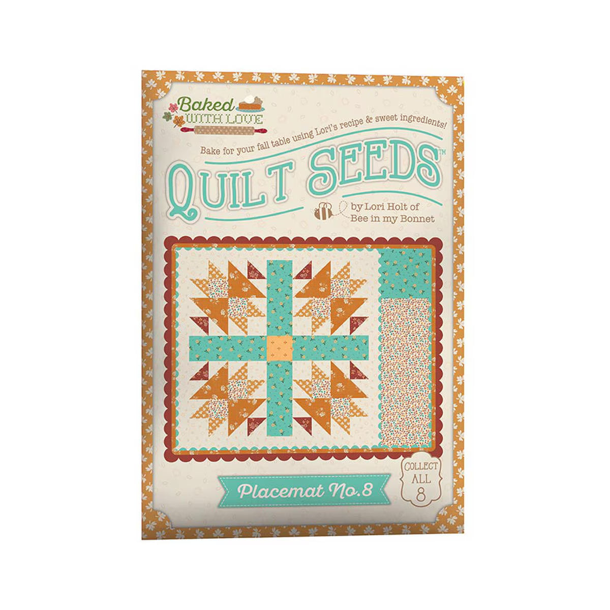 Baked With Love Quilt Seeds Pattern Placemat No. 8
