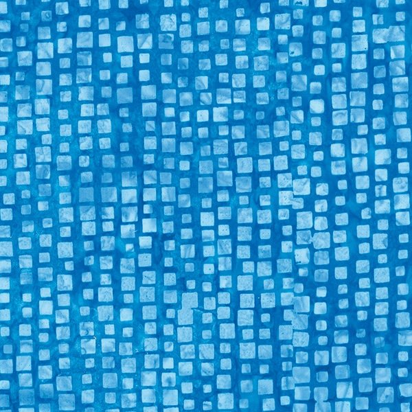 Bali Batiks Squares Cerulean Blue
