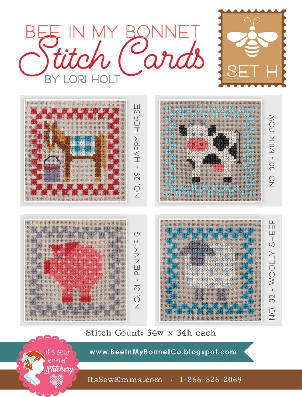 Stitch Cards Set H