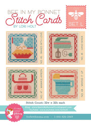 Bee in My Bonnet Stitch Cards Set L
