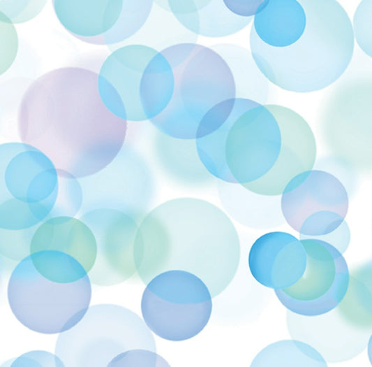 Bubbles Pastel Multi 108" Wide Back