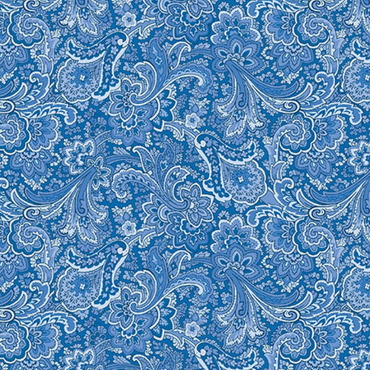 Khanti Paisley Blue 108" Wide Back