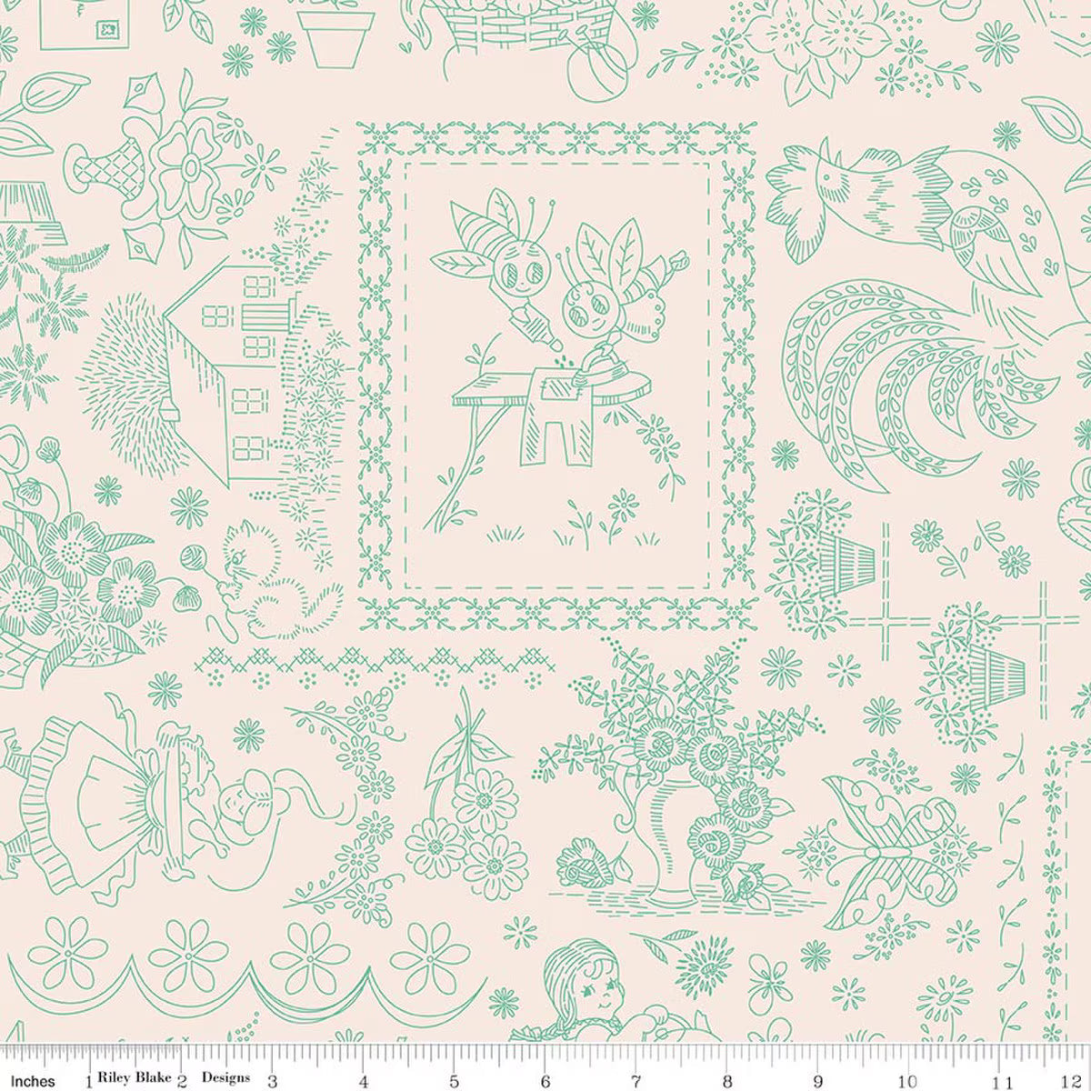 Berry & Sage Embroidery Latte