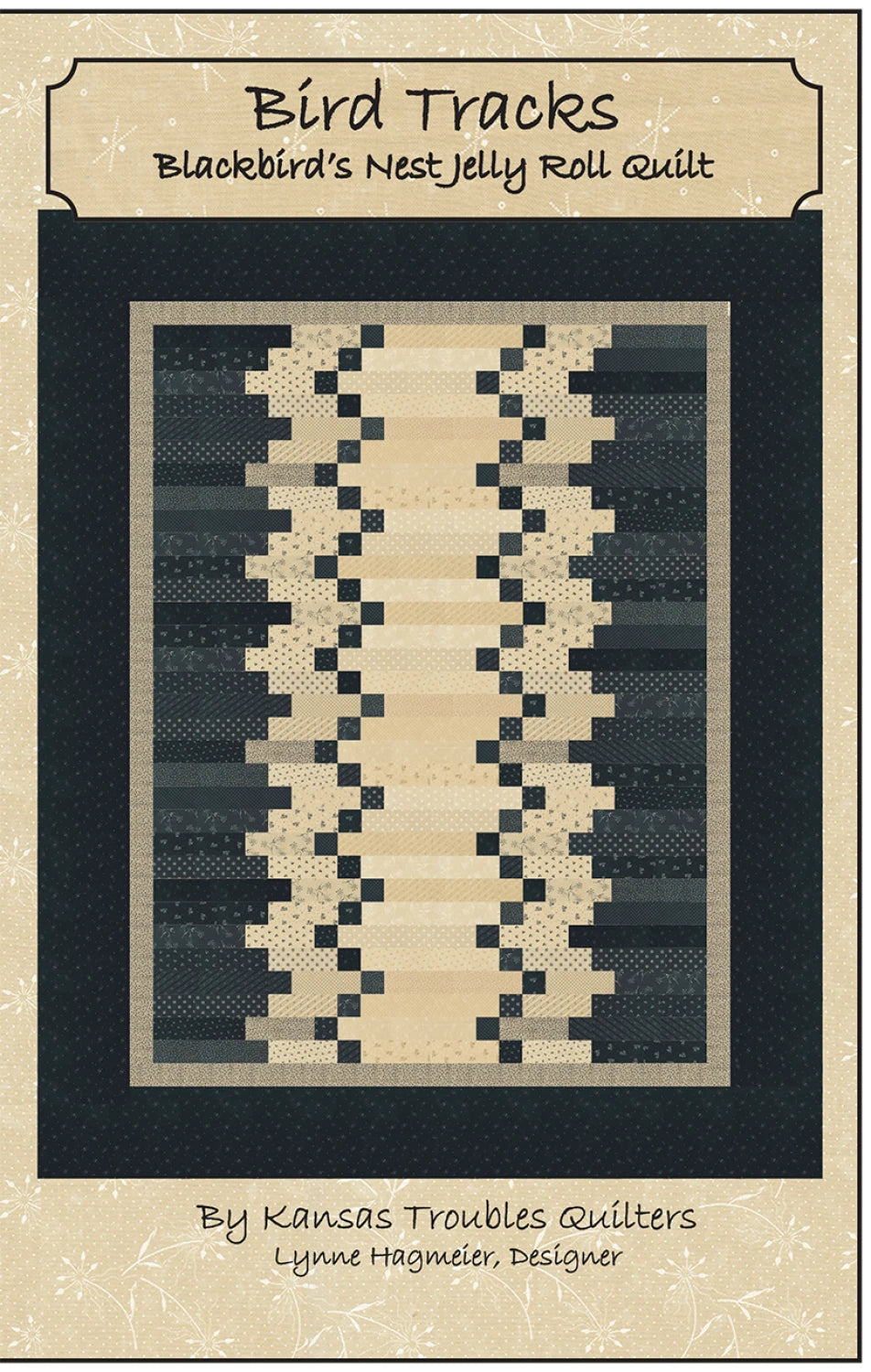 Bird Tracks Blackbird's Nest Jelly Roll Quilt