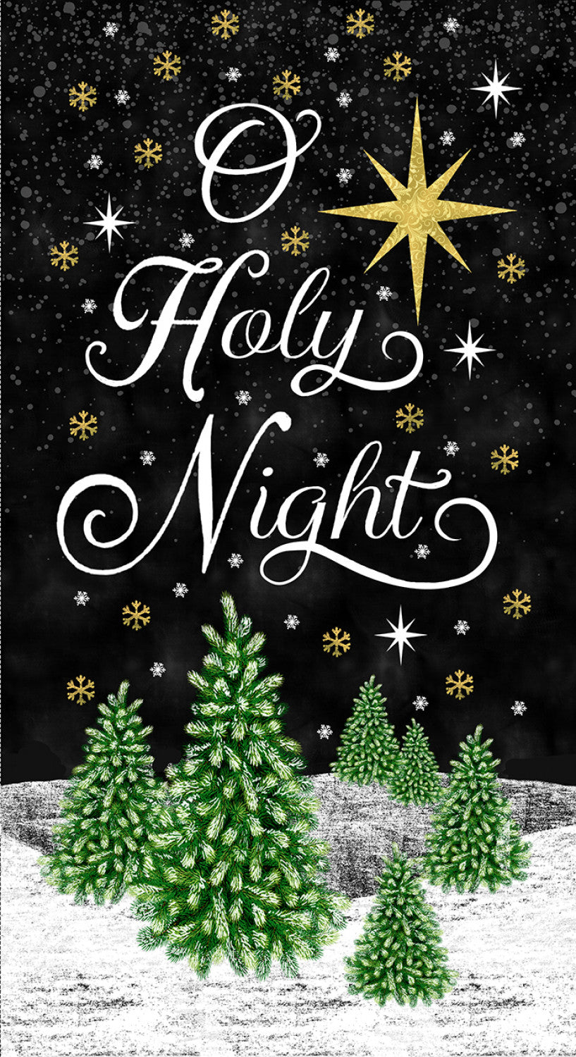 Black Holy Night Chalkboard Panel
