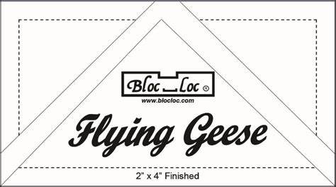 Flying Geese Ruler 2x4