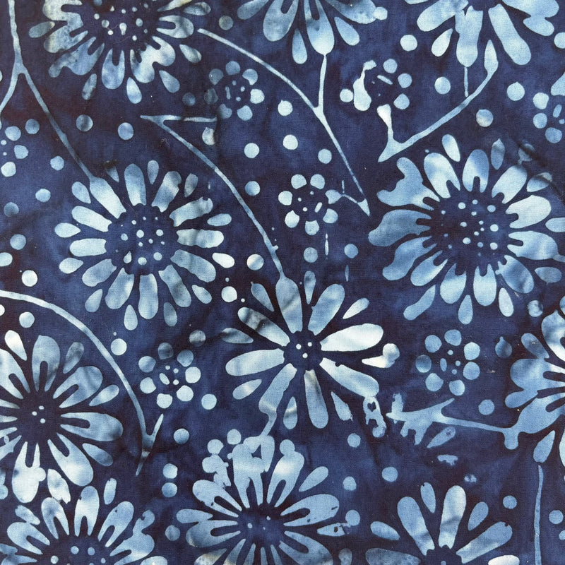 Batiks - Navy Floral Print