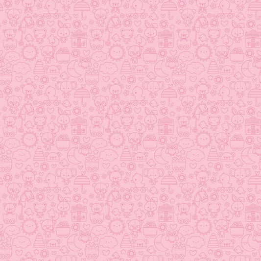 Bundle of Joy Tone on Tone Pink