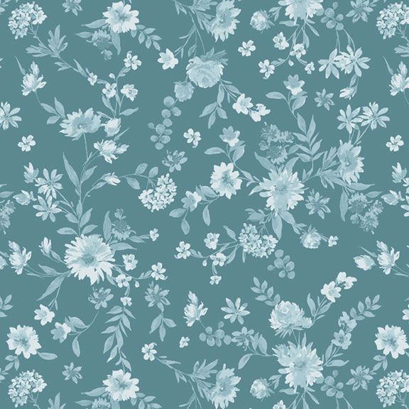 Buttercup & Blues Viney Floral Blue