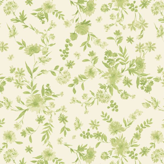Buttercup & Blues Viney Floral Lime