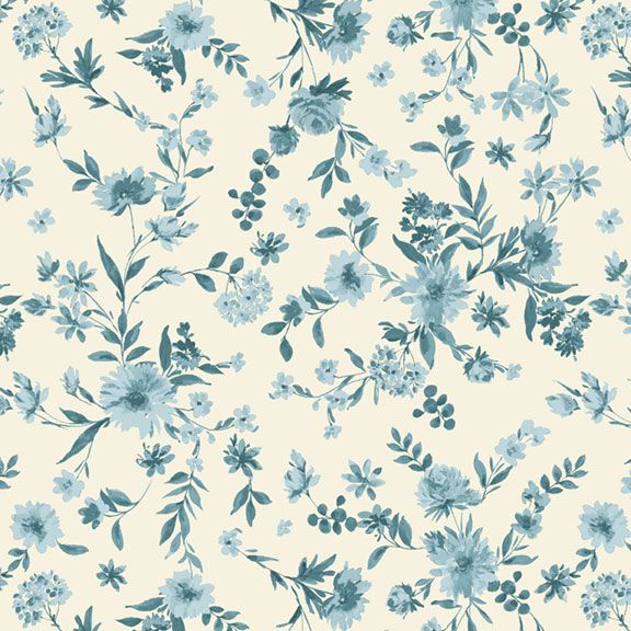 Buttercup & Blues Viney Floral Sky