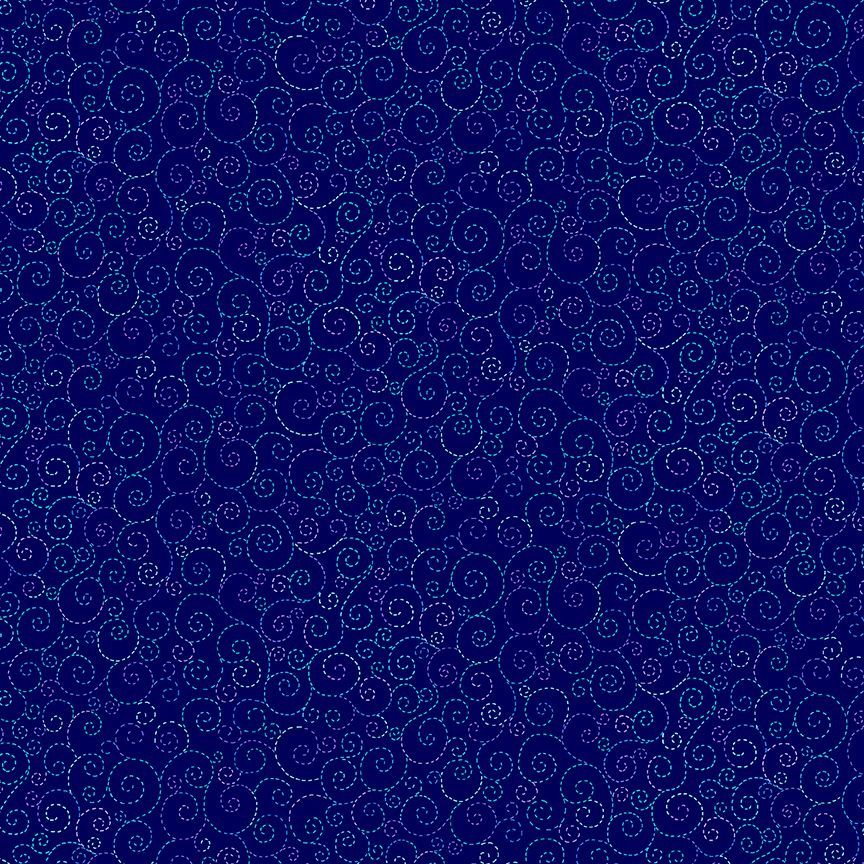 Indigo Garden Swirls Navy