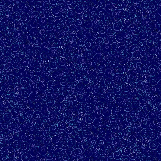 Indigo Garden Swirls Navy