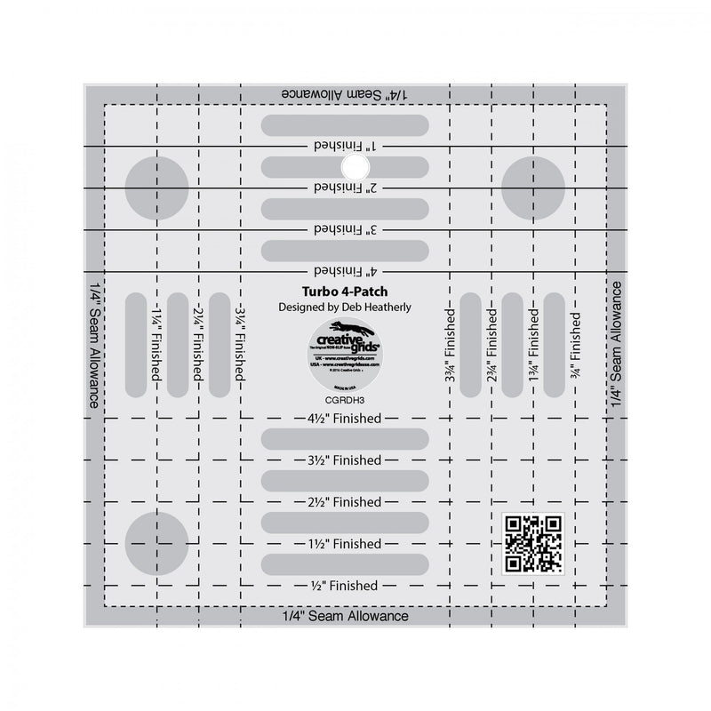 Creative Grids Turbo 4-Patch Quilt Ruler