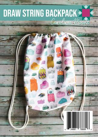 Draw String Backpack - Postcard Pattern - CM202131