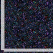 Calico Cat Dotted Wildflowers Midnight