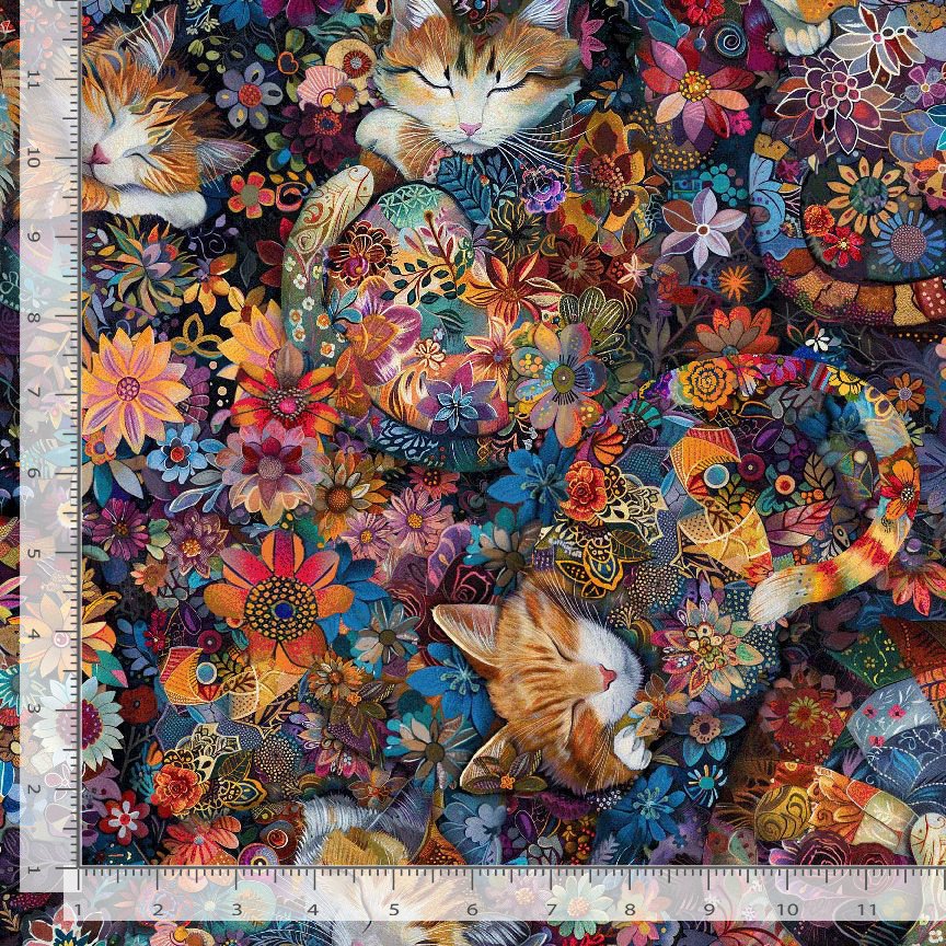 Calico Cat Floral Multi