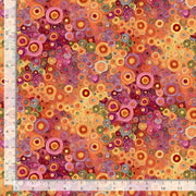 Calico Cat Painted Circle Geo Orange