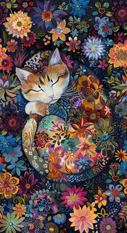 Calico Cat Panel 24" Black
