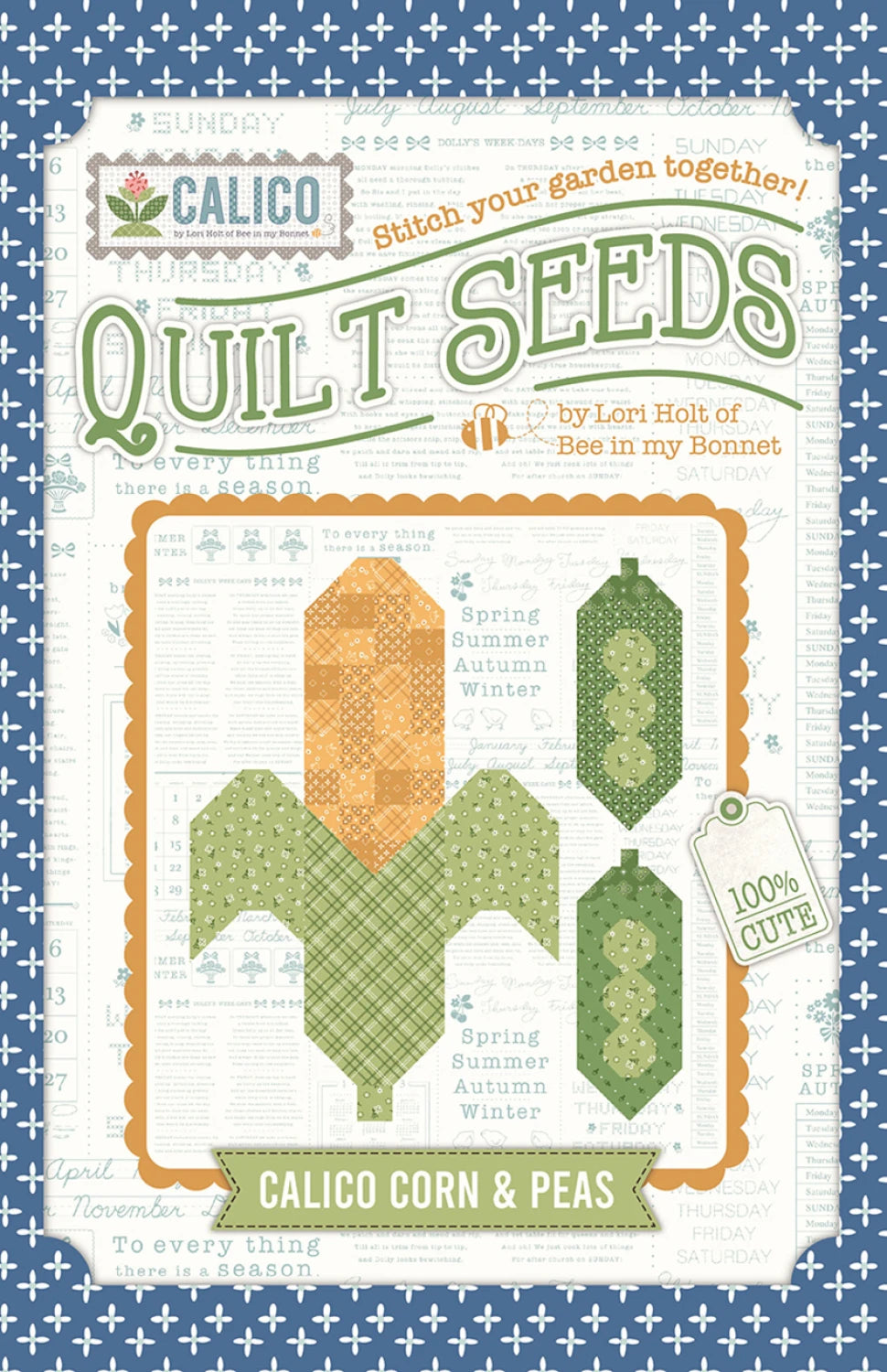 Calico Corn And Seeds Quilt Seeds