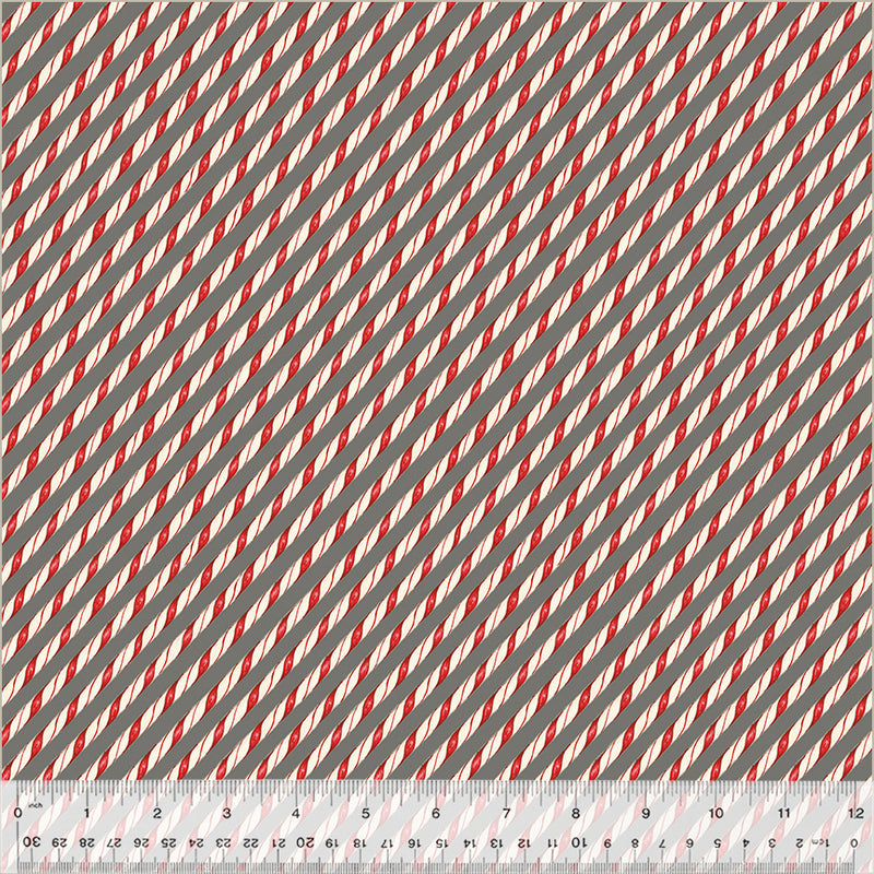 A Very Terry Christmas Candy Cane Stripe Grey - 54106-11