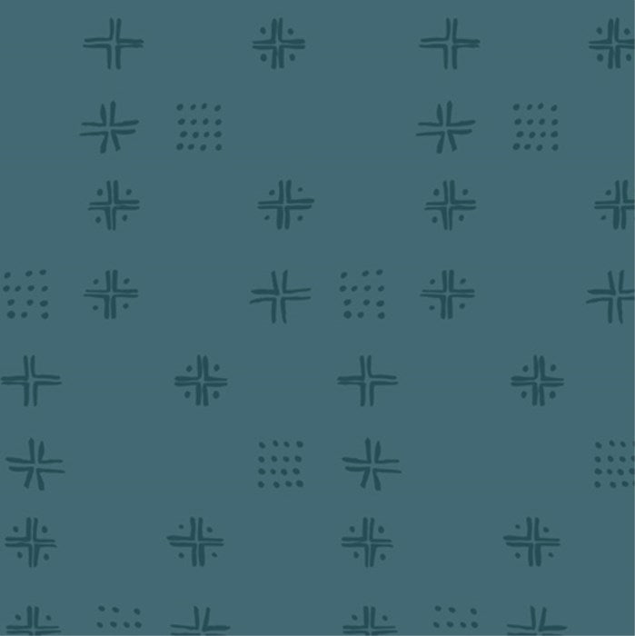 FQ Charming One Mudcloth Teal