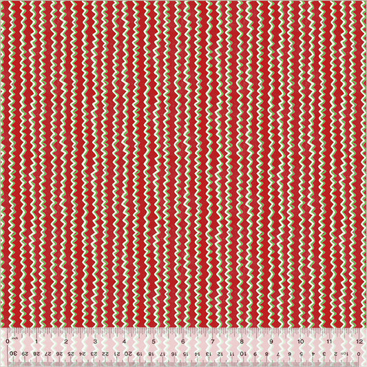 A Very Terry Christmas Chevron Stripe Red