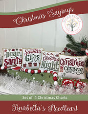 Christmas Sayings - Set of 4
