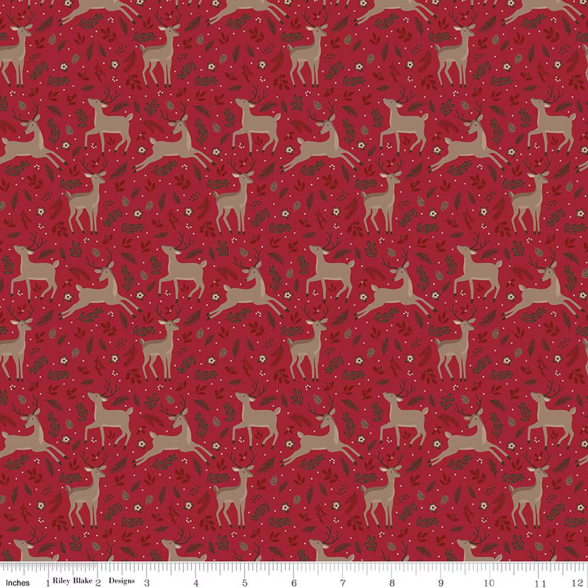 Christmas Time Deer Red