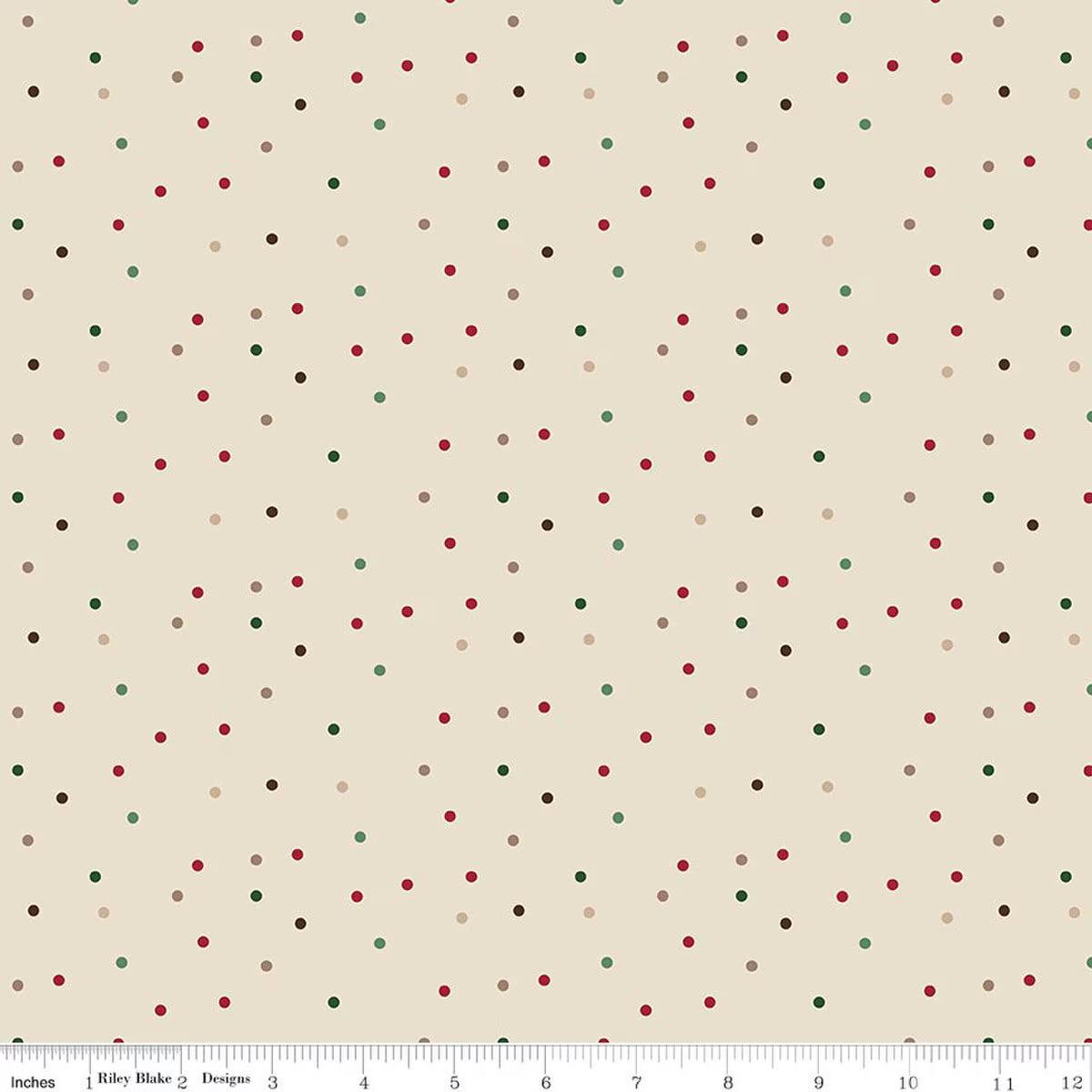 Christmas Time Dots Linen